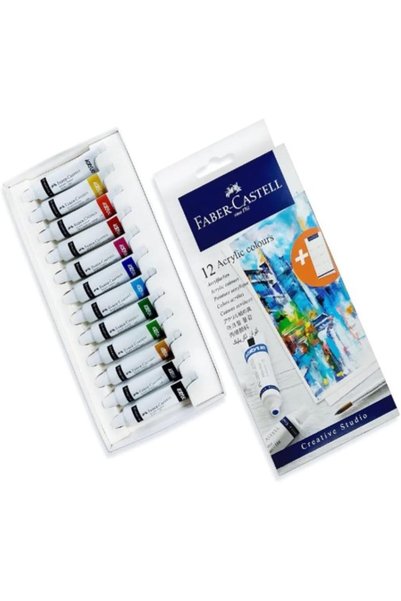Faber-Castell Yayınları مجموعة أكريليك فابر كاستل كريتيف ستوديو بأنابيب 12×9 مم