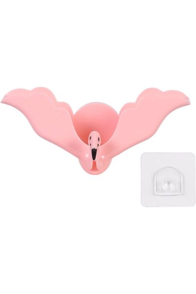 Arabest Flamingo Wall Mounted Soap Dish,V-Shaped Drainage Soap Holder for Bat...