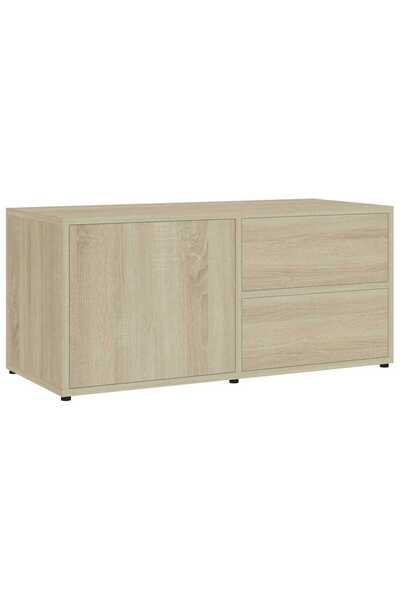 Generic Brand vidaXL Comodă TV, stejar sonoma, 80x34x36 cm, lemn prelucrat