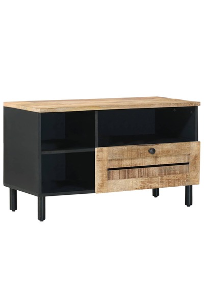 vidaxl Dulapuri de depozitare Maro și negru 80 x 33,5 x 46 cm