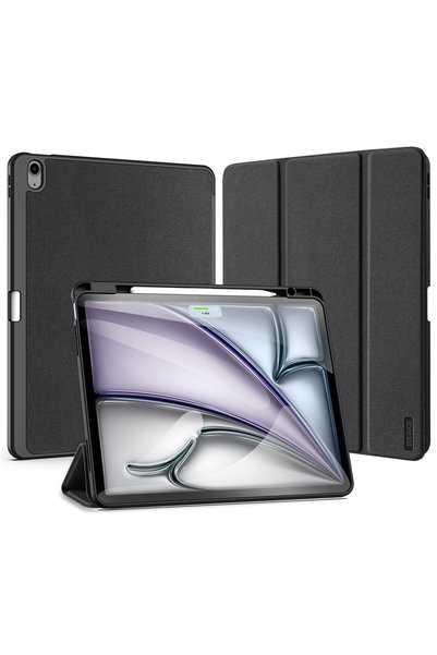 Dux Ducis Θήκη για iPad Air 13 2024/2025/2026 Domo, Μαύρο