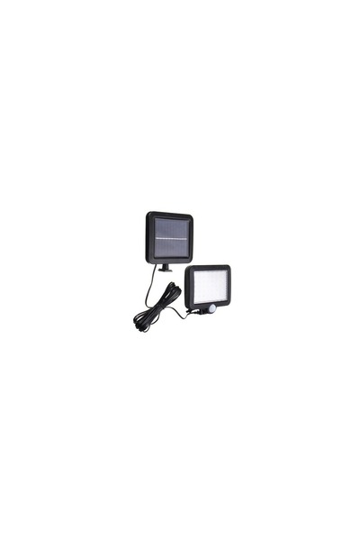 OEM Set 2 Lămpi Solare LED, pentru Perete, 12W, 56 LED, IP65, Lumină Alb Cald
