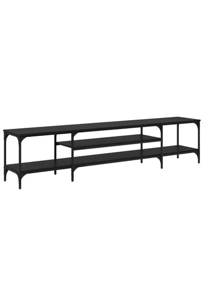 Generic Brand vidaXL Cabinet TV Stejar Negru 201 x 35 x 45 cm