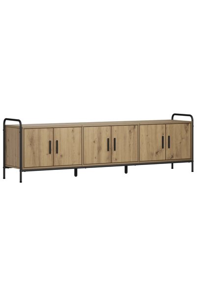 Generic Brand vidaXL Cabinet TV 146 x 33 x 50 cm Stejar Artizanal Lemn prelucrat