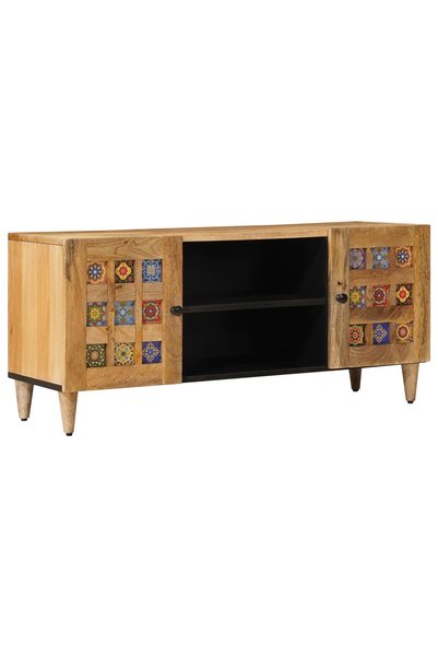 vidaxl Cabinet TV cu raft 105 x 33 x 46 cm Lemn de mango solid