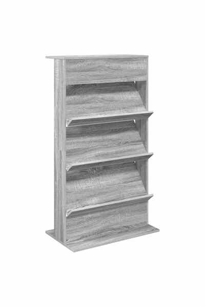 vidaxl Raft pentru reviste Gri Sonoma 70 x 41 x 126 cm Lemn prelucrat