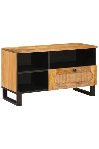 vidaxl Cabinet TV cu sertar Maro 80 x 33 x 46 cm Lemn de mango solid