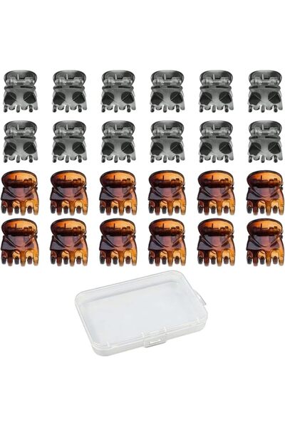 GENERAL Mini Hair Claw Clips for Girls and Women, 24 Pcs Small Claw Clips - H...