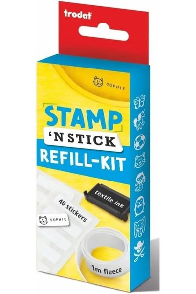Trodat طقم إعادة تعبئة Stamp 'N Stick - استمر في استخدام أختامك وقم بتخصيص زي...