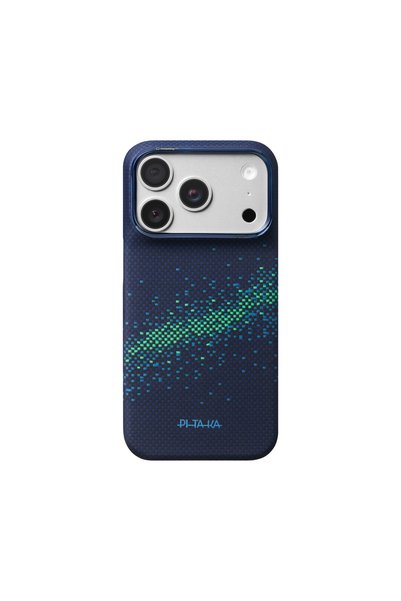 PITAKA Edge Case with PitaTap™ for iPhone 18 Pro, Nearfield Blue