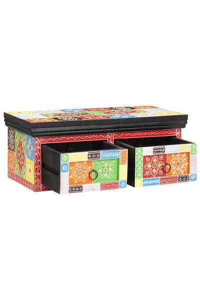 vidaxl Cabinet TV Multicolour 60 x 30 x 24 cm Lemn masiv de mango