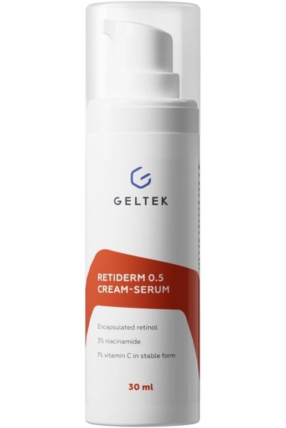 Geltek Retiderm 0.5 Cream-Serum with Retinol, Niacinamide, Vitamins C & E, Hy...