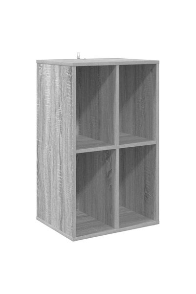 vidaxl Dulap pentru discuri de vinil Sonoma gri 44,5 x 36,5 x 74,5 cm