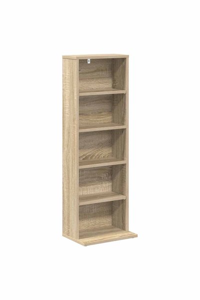 vidaxl Dulap pentru CD-uri Stejar Sonoma 33 x 23,5 x 97,5 cm