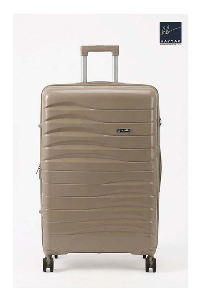 Hayyak HYK-555 Large Luggage| Polypropylene (PP) Hardside Luggage Trolley | L...