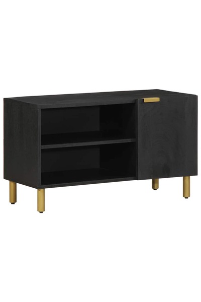 vidaxl Dulap TV, negru, 80x33x46 cm, lemn prelucrat