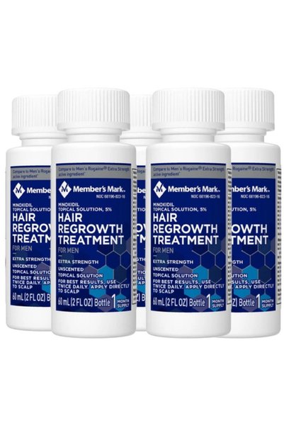 Members Mark 5x Soluție Member's Mark, 60ml, Minoxidil 5%, împotriva căderii ...