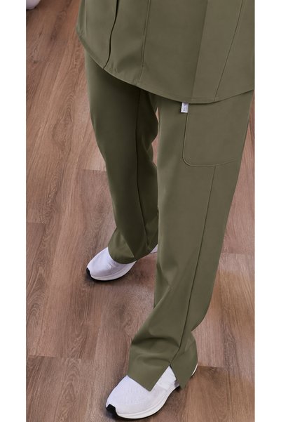 sketch nurse Olive Green Long Sleeve Women's Scrub Set Medical Uniform