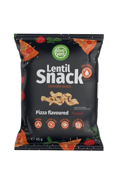 Abonett Gustare din linte, aromă de pizza, fără gluten, 45g