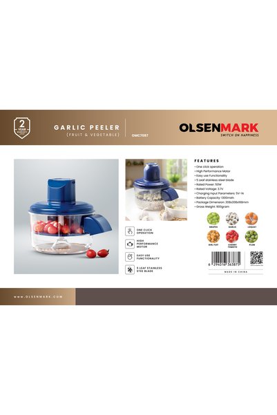 Olsenmark Garlic Peeler & Mini Food Chopper OMC7087