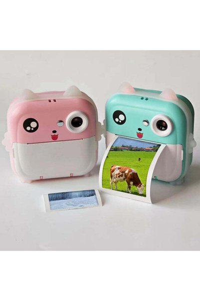 Sanlux Cameră Foto Digitală Mini HD pentru Copii, Multicolor, cu Stickere Int...