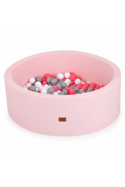 Moni Piscina cu 200 bile pentru copii PlayBall Pit, 90x30 cm, husa detasabila...