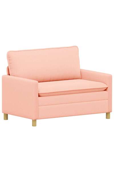 vidaxl Canapea 2-Locuri Roz 126 x 81 x 87,5 cm Țesătură