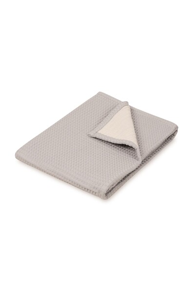 BabyMatex Paturica bebe Prestige, bumbac, 75x100cm, gri