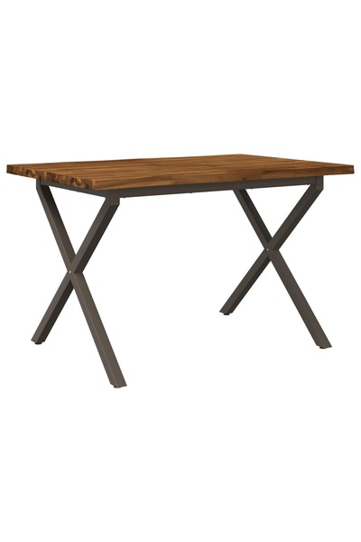 vidaxl Masa de dining cu margine vie 110 x 55 x 75 cm