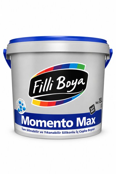 Filli Boya Momento Max Tam Silinebilir ve Yıkanabilir Silikonlu Soft Mat İç C...