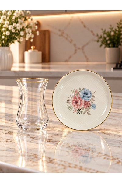 Onedekor 12 Parça 6 Kişilik Melora Çay Seti