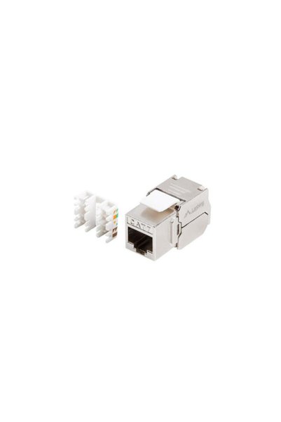Lanberg ΜΟΝΑΔΑ KEYSTONE ΧΩΡΙΣ ΕΡΓΑΛΕΙΑ RJ45 CAT.7 FTP 180 ° , KSF7-2000