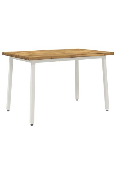 vidaxl Masa de dining cu margine vie 110 x 55 x 75 cm