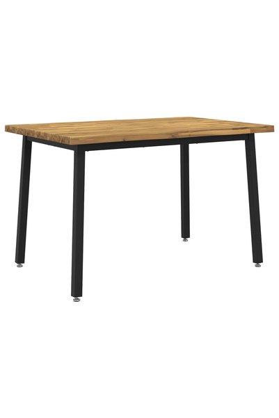 vidaxl Masa de dining cu margine vie 120 x 80 x 75 cm
