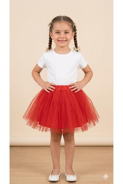 MonAlisa Kids تنورة توتو حمراء للفتيات