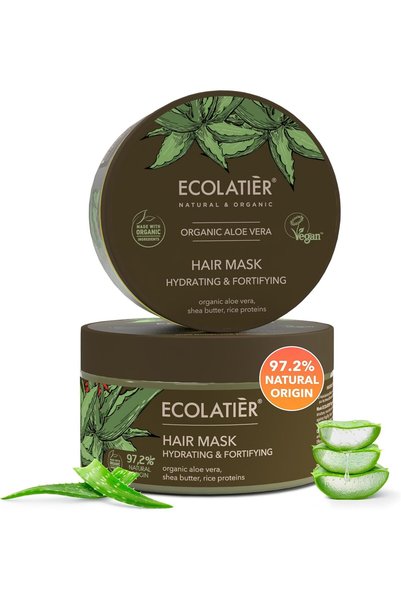 ECOLATIER Hydrating & Fortifying Hair Mask with Organic Aloe Vera 250ml