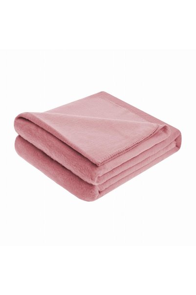 Karo Patura din bumbac-acril MONO 150x200 roz pudra