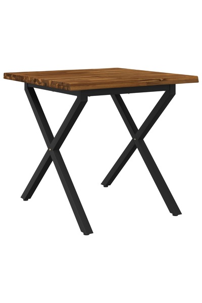 vidaxl Masa de dining cu margine vie 70 x 70 x 75 cm