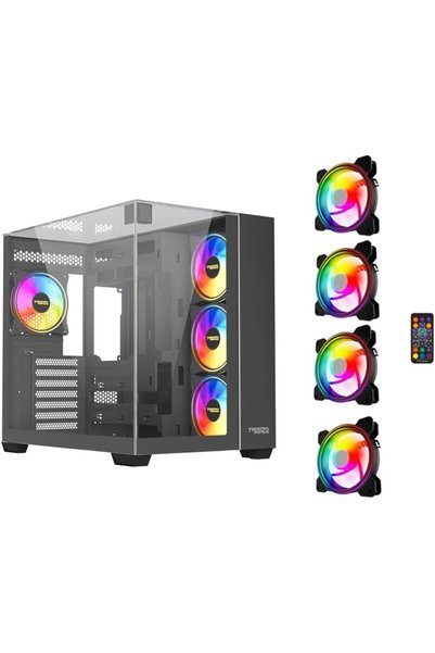 Generic علبة كمبيوتر للألعاب Warden Rider-04 ATX متوسطة الحجم، تدعم 7 مراوح، ...