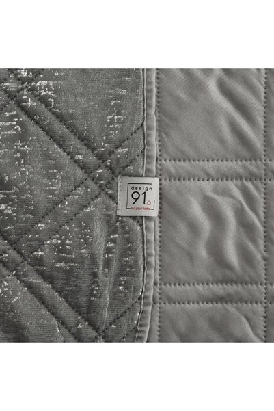 Design 91 Cuvertura, 220x240cm, gri inchis, 100% poliester