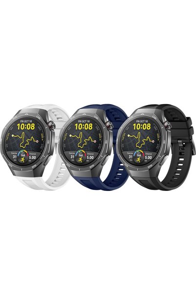GENERAL 3 Packs Silicone Watch Bands Compatible with Huawei Watch GT5 Pro 46M...