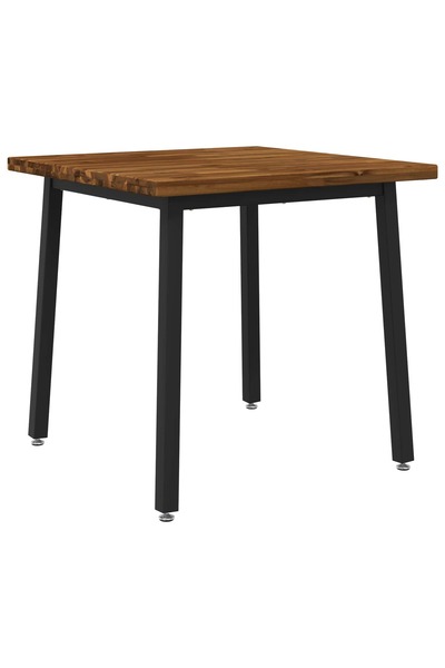 vidaxl Masă de dining pătrată 70 x 70 x 75 cm Lemn Solid de Acacia