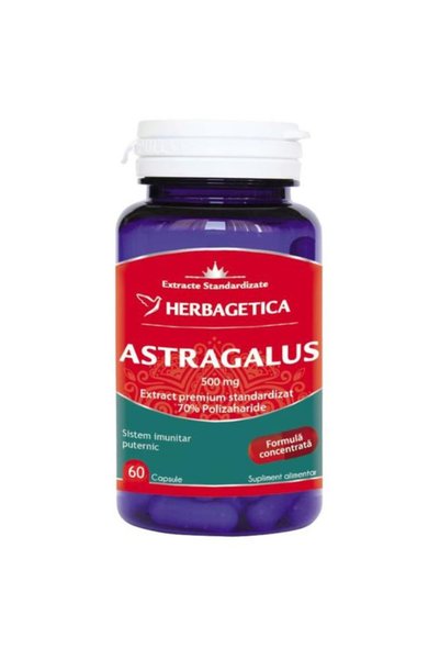 herbagetica Astragalus 500 mg Herbagetica, 60 capsule