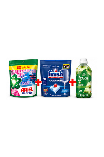 Generic Brand Pachet Promo Ariel Japanese Blossom 60 + Finish Quantum 60 + Le...