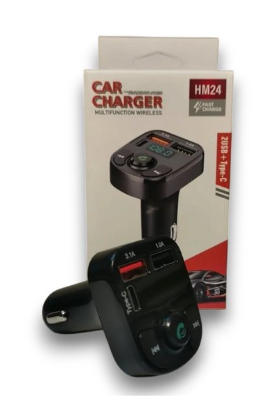 Generic Fast charging HM24 New Arrival Bluetooth MP3 Car Charger with Call/Bl...
