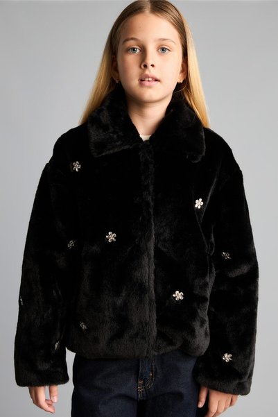 DeFacto Polo Collar Coat Girls H8209A826Au