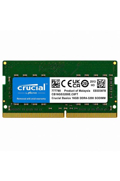Crucial 16Gb Ddr4 3200Mhz Cl22 Notebook Ram Unboxed Cb16Gs3200E.C8Ft