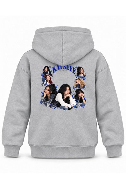 SVART WEAR Katseye Stitched Photo Archive Printed Children's Hooded Sweatshirt