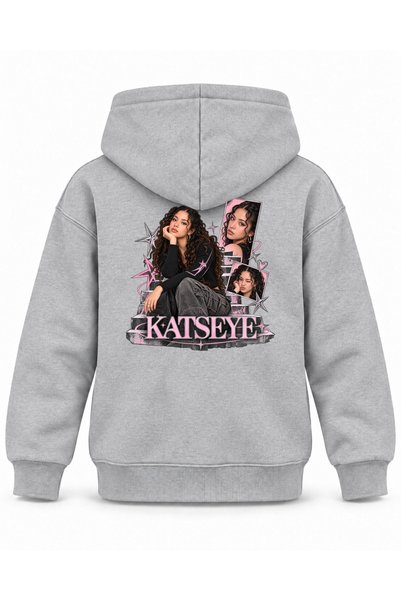 SVART WEAR Katseye Open Ladder Graphic Printed Children's Hooded Sweatshirt