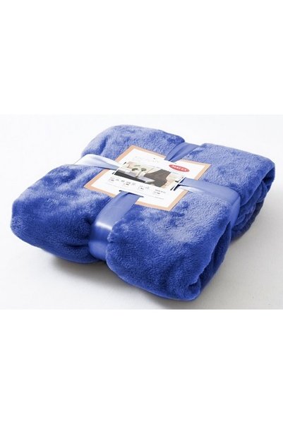 Matex Paturica bebe Plain, microfibra, albastru cobalt, 150x200cm